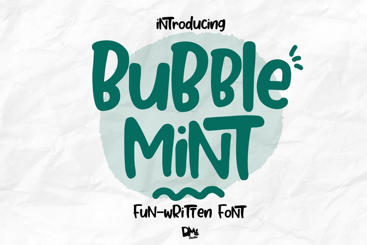 Bubble mint字体 1