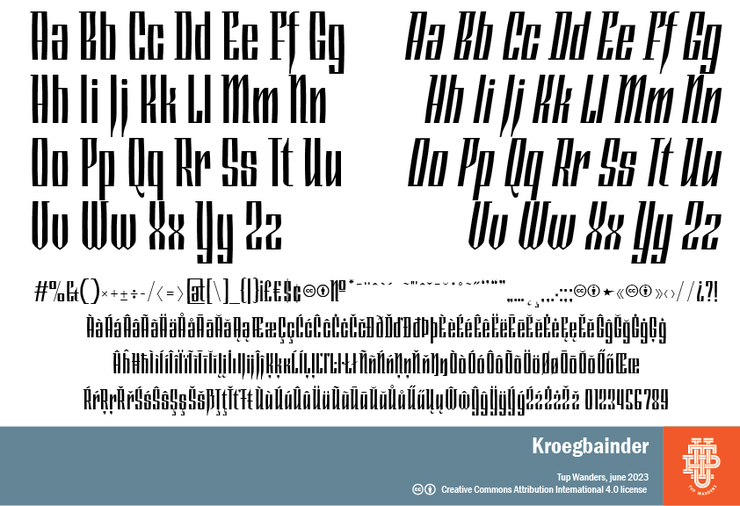 Kroegbainder字体 9