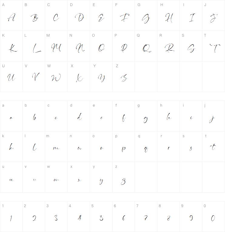 Thinker script字体