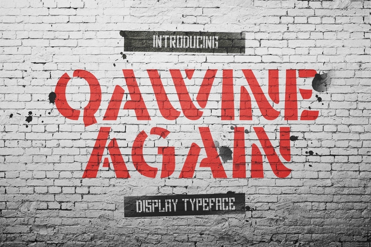 Qawine Again字体 1