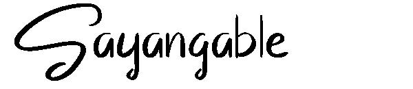 Sayangable字体