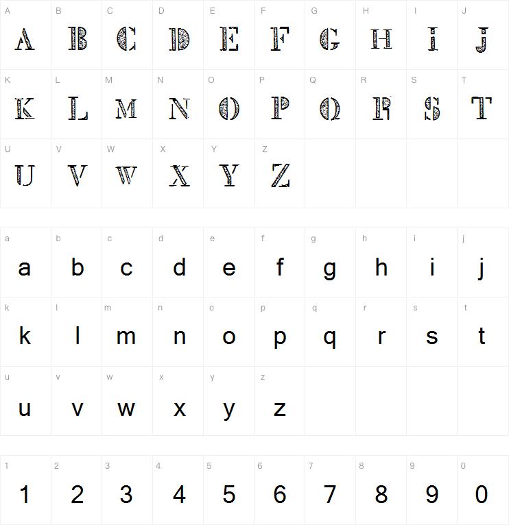 Mck Stencil Xray字体