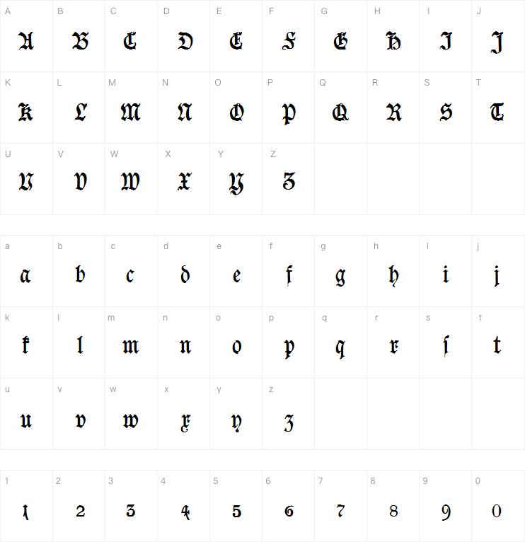 Goeschen Fraktur字体