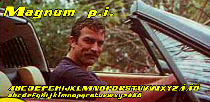 Magnum p.i.字体 1