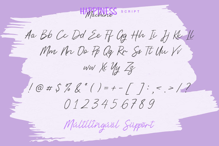 Happiness Machine字体 5