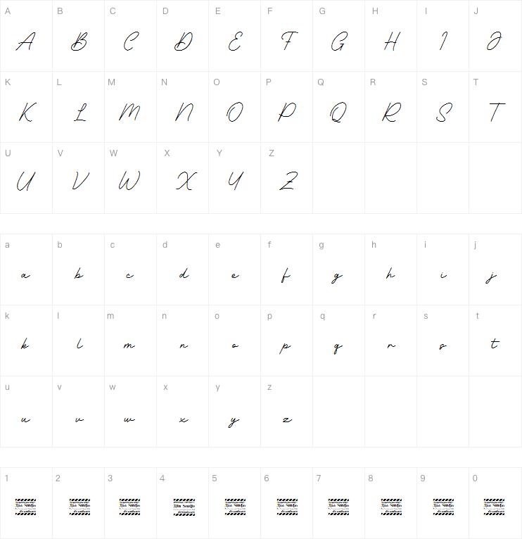 Barethelly Signature字体