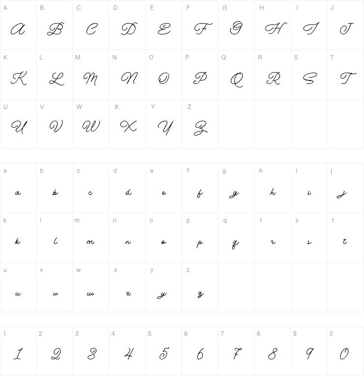 Kinderline Script字体