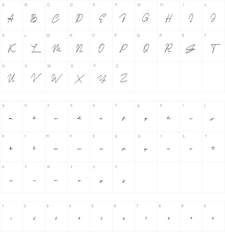 Cristhyna Signature字体