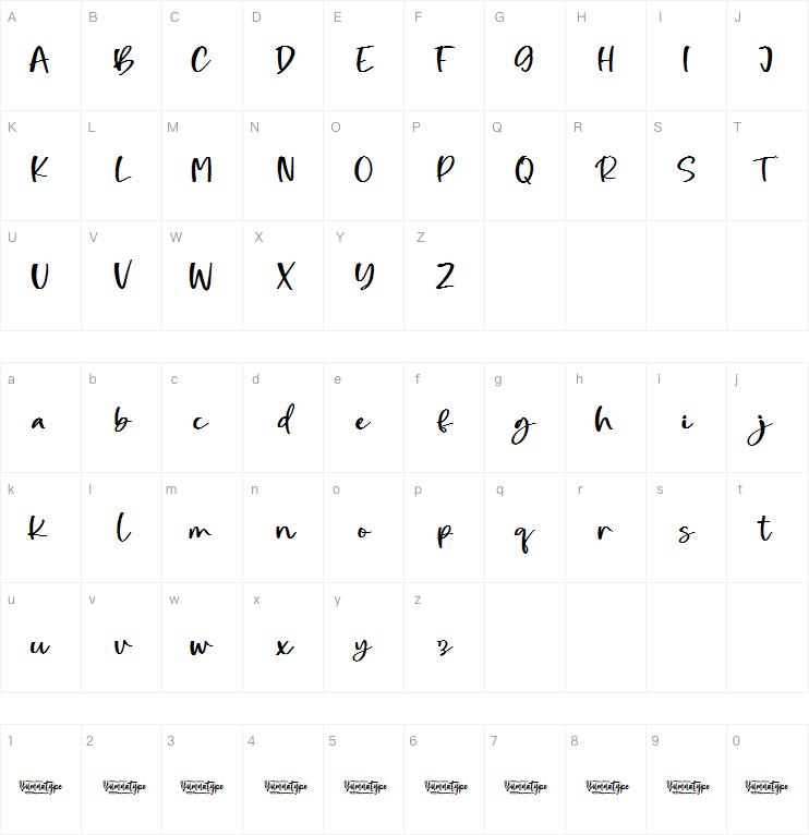 Night Candle字体