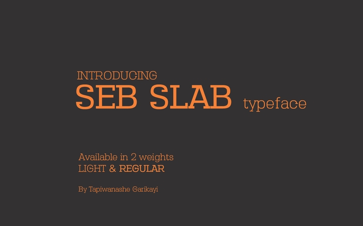 Seb Slab字体 1