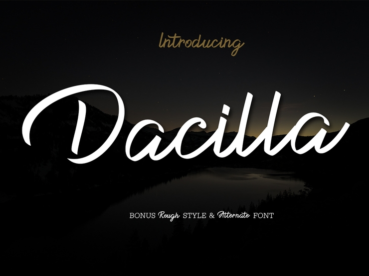 Dacilla Script字体 1