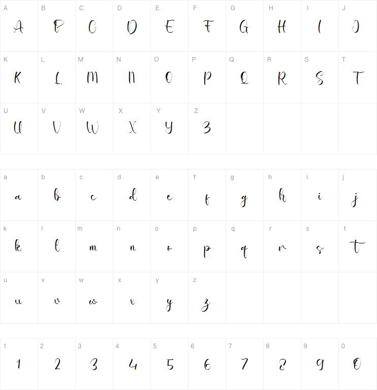 Miracle Esmeralda字体