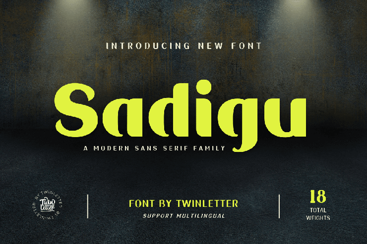 Sadigu字体 5
