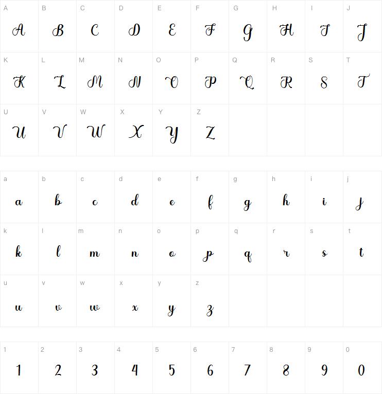 Whetiya Script字体