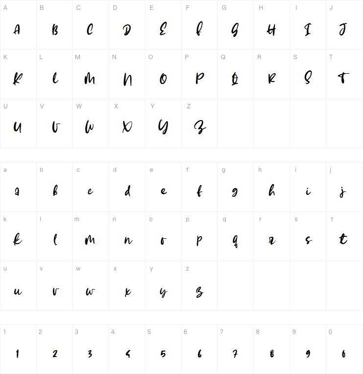 Eiffal Merrias字体