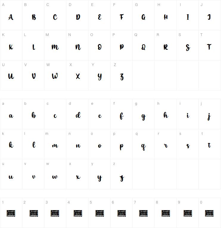 Shyness Personal字体