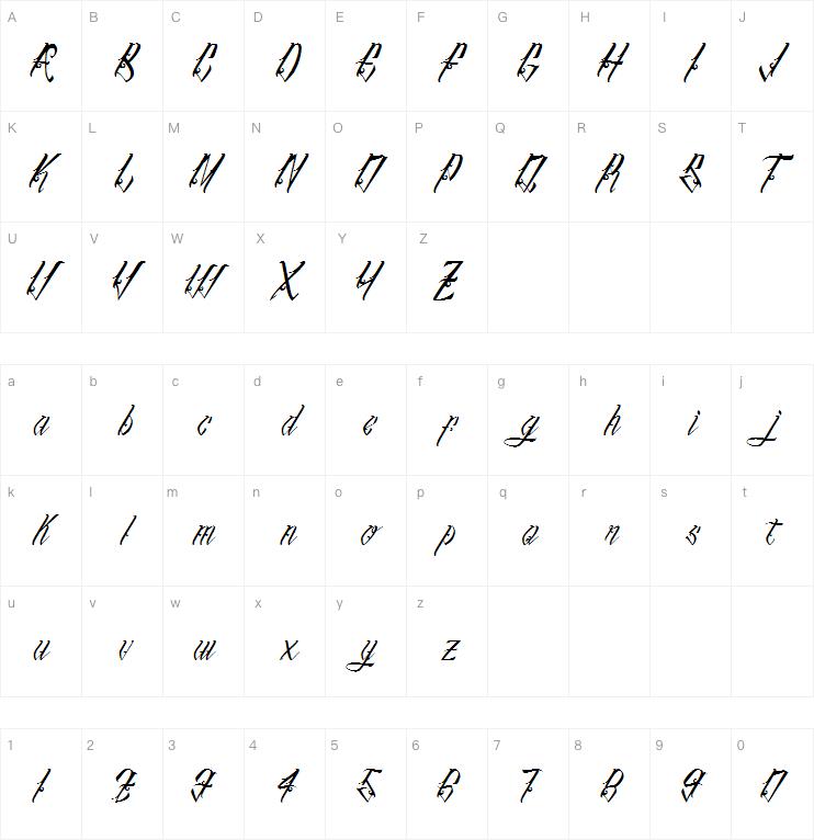 Inu Tattoo Script字体