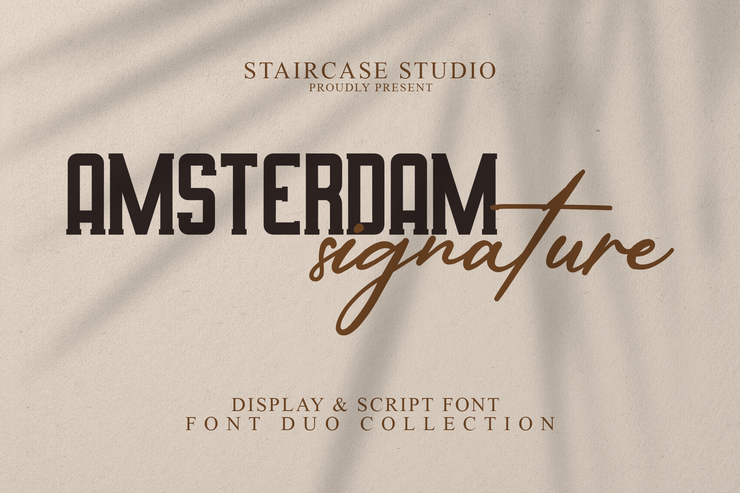 Amsterdam Signature Duo字体 1