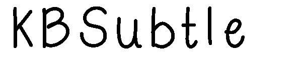 KBSubtle字体