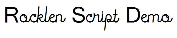 Rocklen Script Demo字体