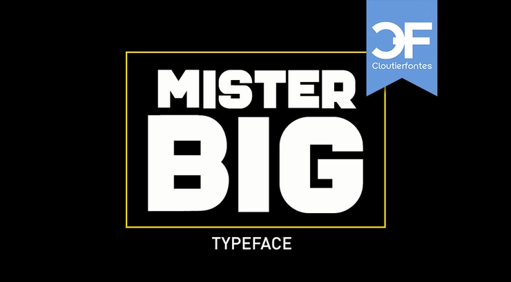 CF Mister Big PERSO字体 1