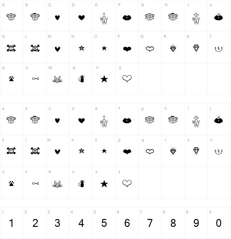 MF Dings 2字体