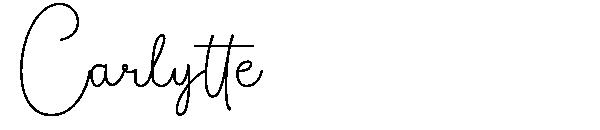 Carlytte字体