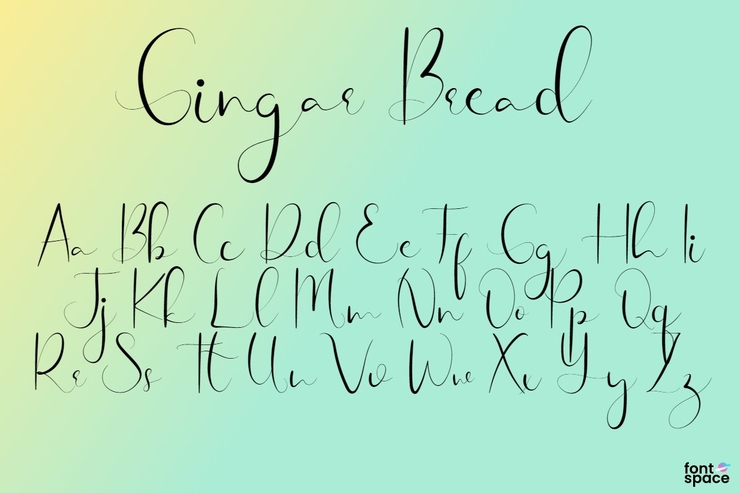 Gingar Bread Script字体 1