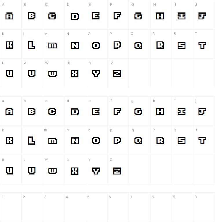 Small Hollows字体