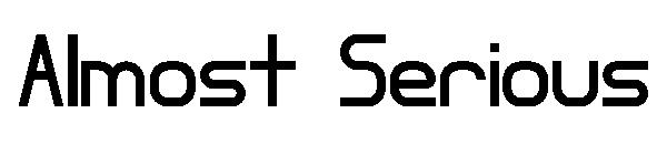 Almost Serious字体