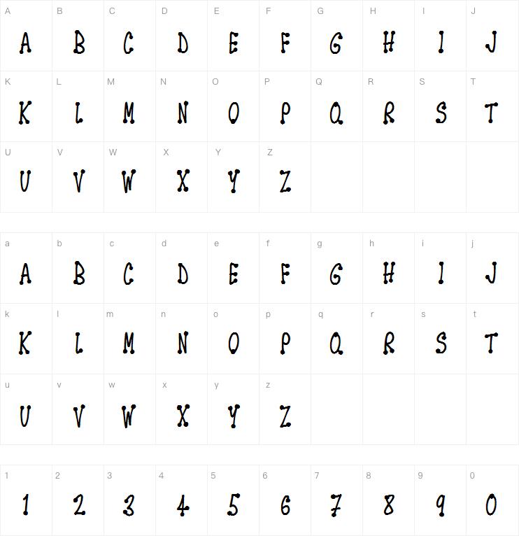 Spotsticks字体