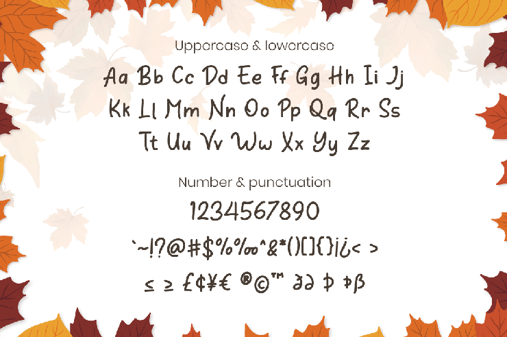 Orange Leafy Display字体 4