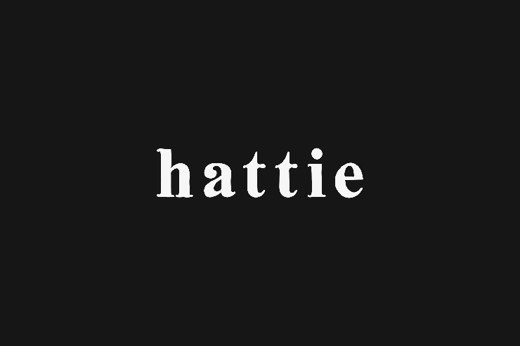 Hattie字体 1