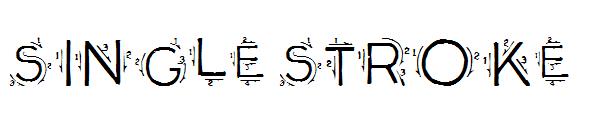 Single Stroke字体