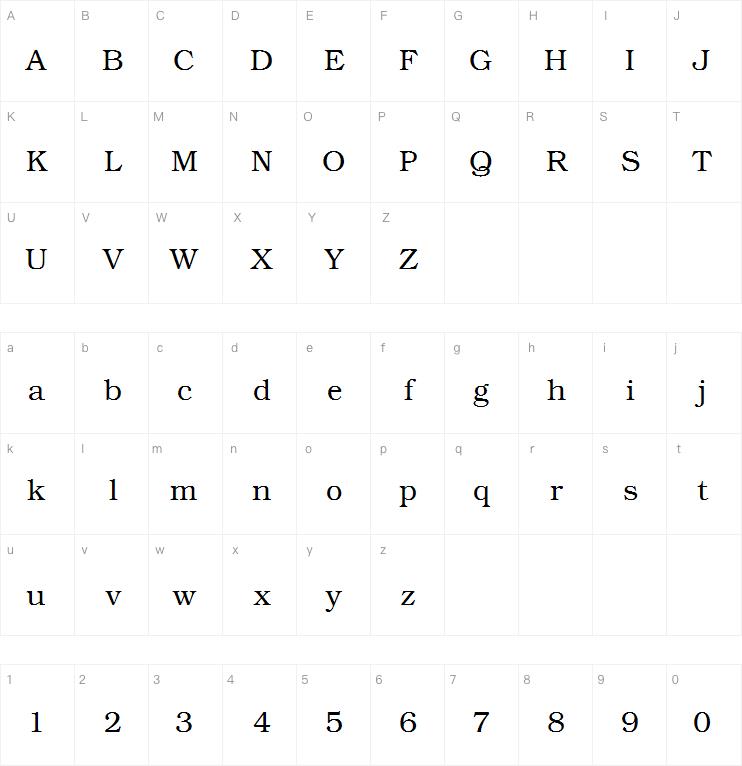 TeX Gyre Bonum字体