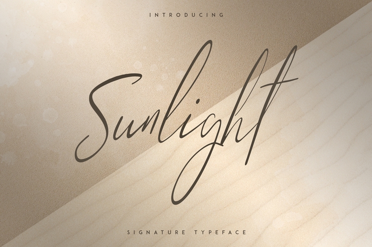 SUNLIGHT - SIGNATURE TYPEFACE字体 1