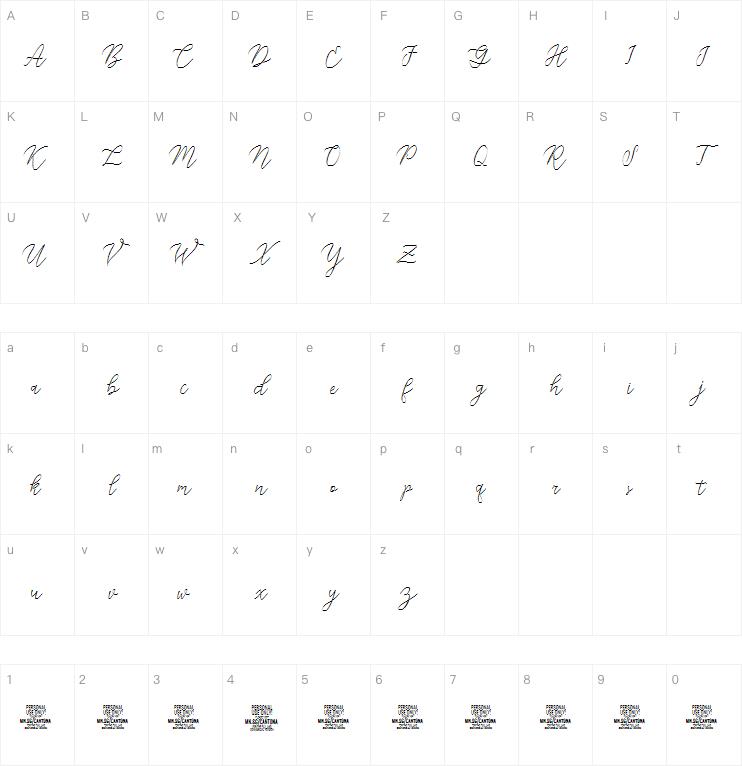 Cantona Script字体