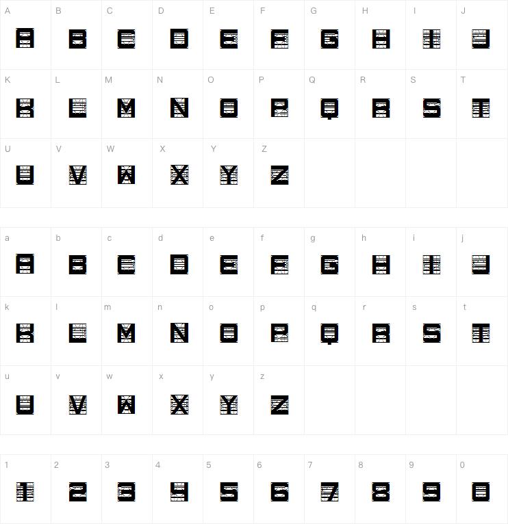 Measurements字体