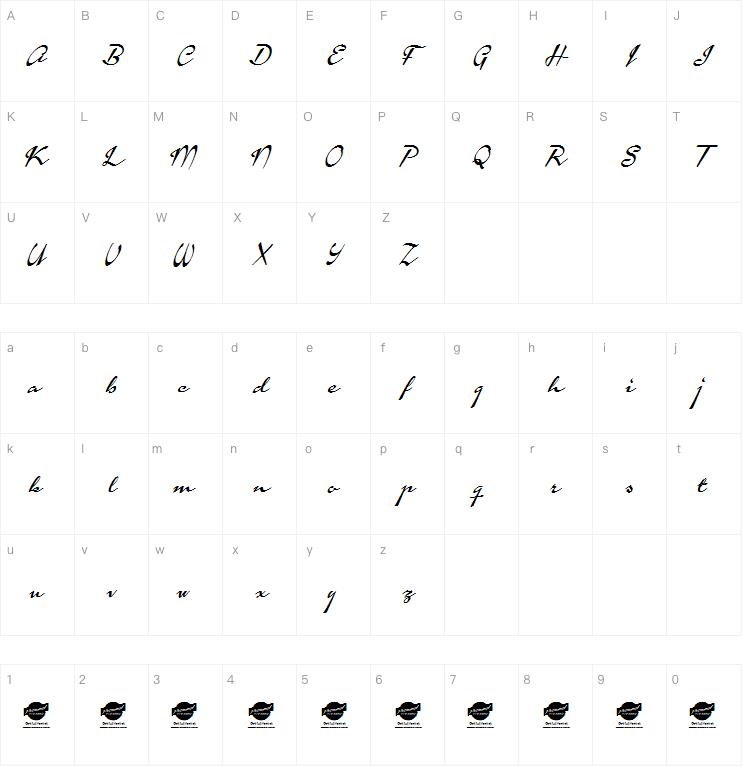 Calendary Hands字体