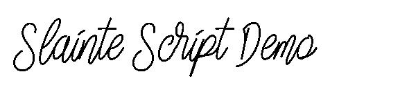 Slainte Script Demo字体