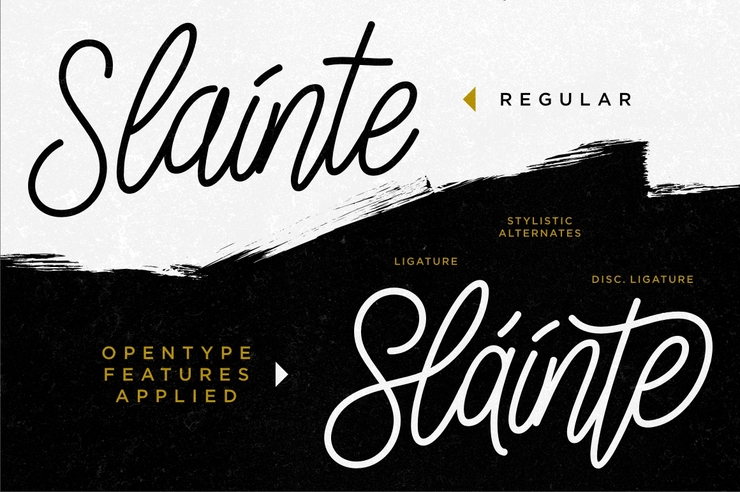 Slainte Script Demo字体 2