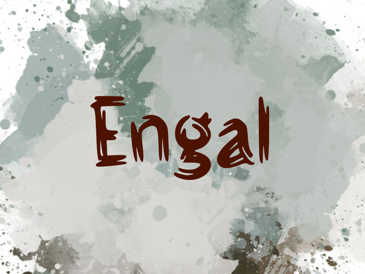 e Engal字体 1