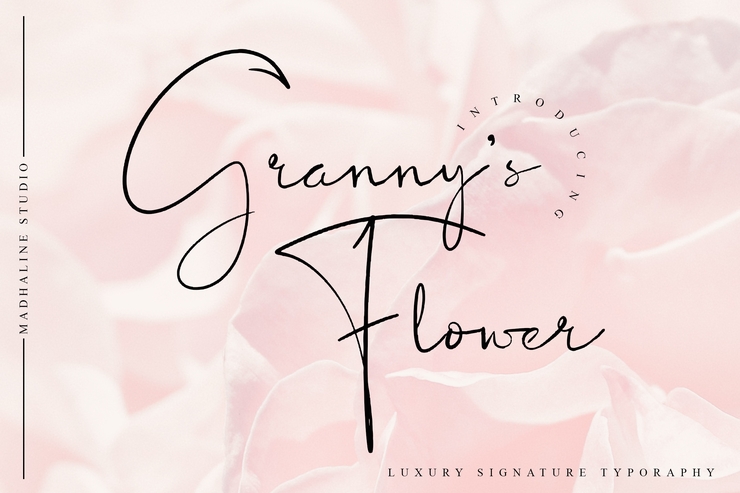 Granny \'s Flower字体 6