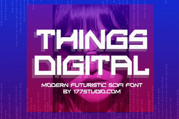 THINGS DIGITAL字体 2