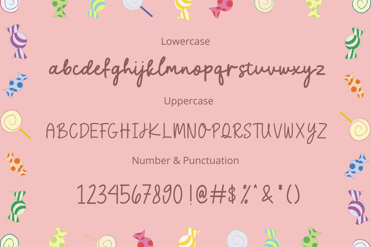 Sweet Candy字体 5
