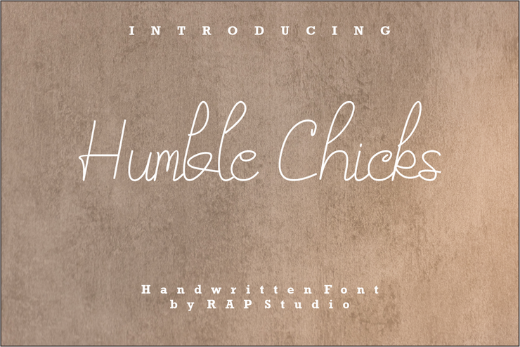 Humble Chicks字体 4