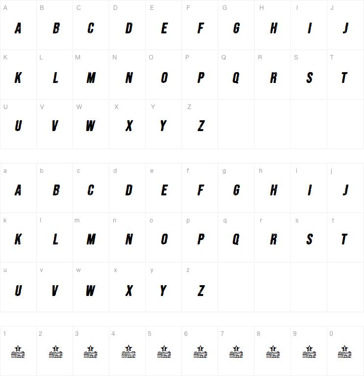 FORESTS ITALIC字体