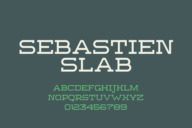 Sebastien Slab字体 3