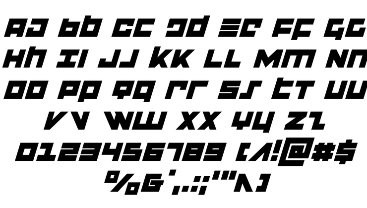 Flight Corps字体 4