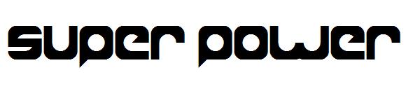 super power字体